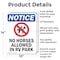 Signmission No Horses Allowed In RV Park, 10 in W x Rectangle, Aluminum OS-2PACK-NS-A-1014-V-14656 - alternate 6